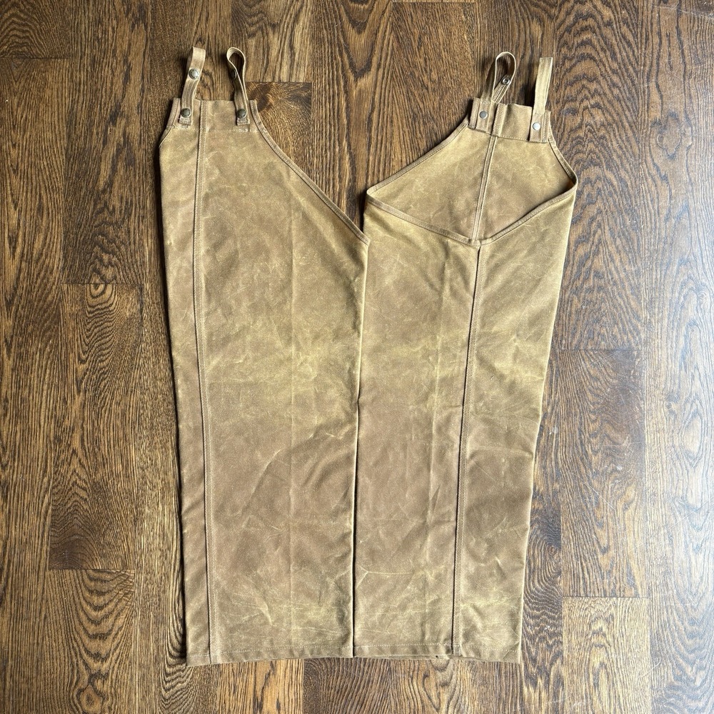 Filson 20007 Single Tin Cloth Chaps Waxed Canvas Hunting Brush Pants Outdoor S-M - Picture 5 of 9